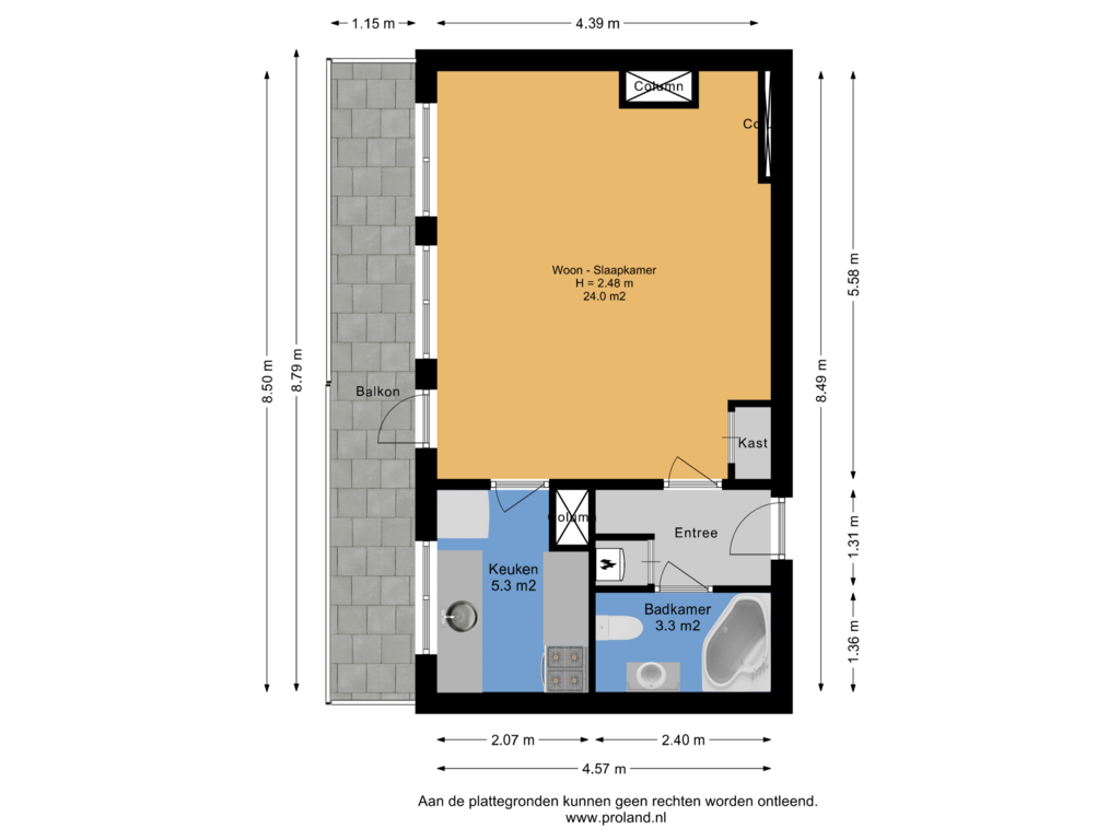 Bekijk plattegrond van Appartement van Van Ostadestraat 271-C