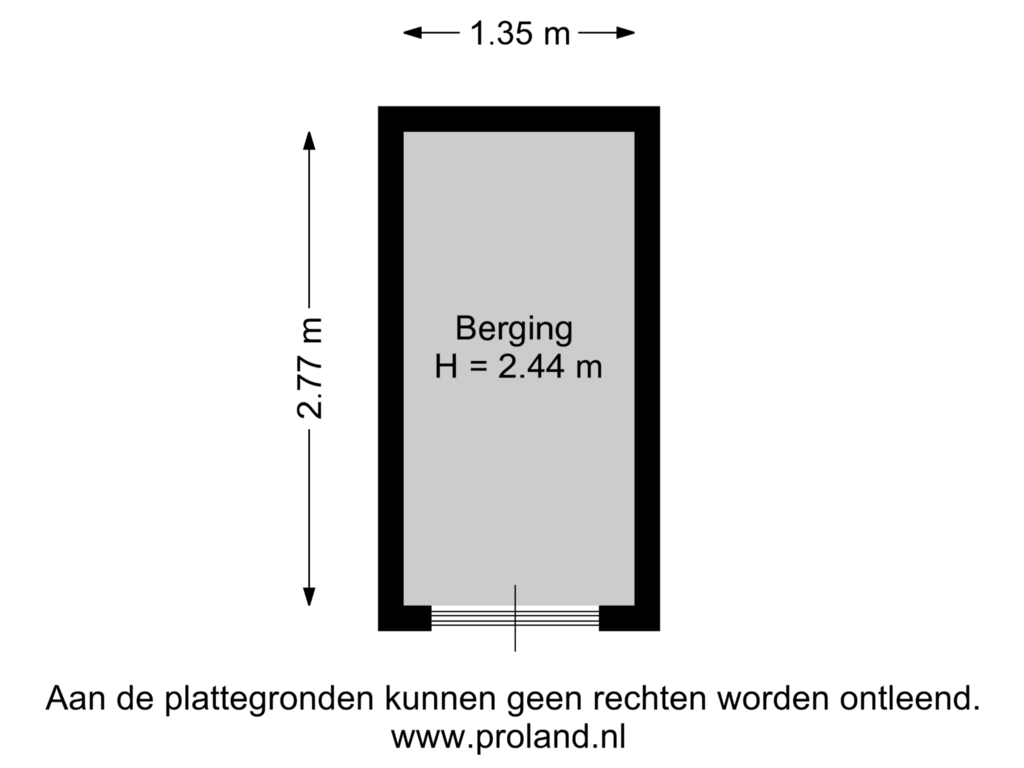 Bekijk plattegrond van Berging van Van Ostadestraat 271-C