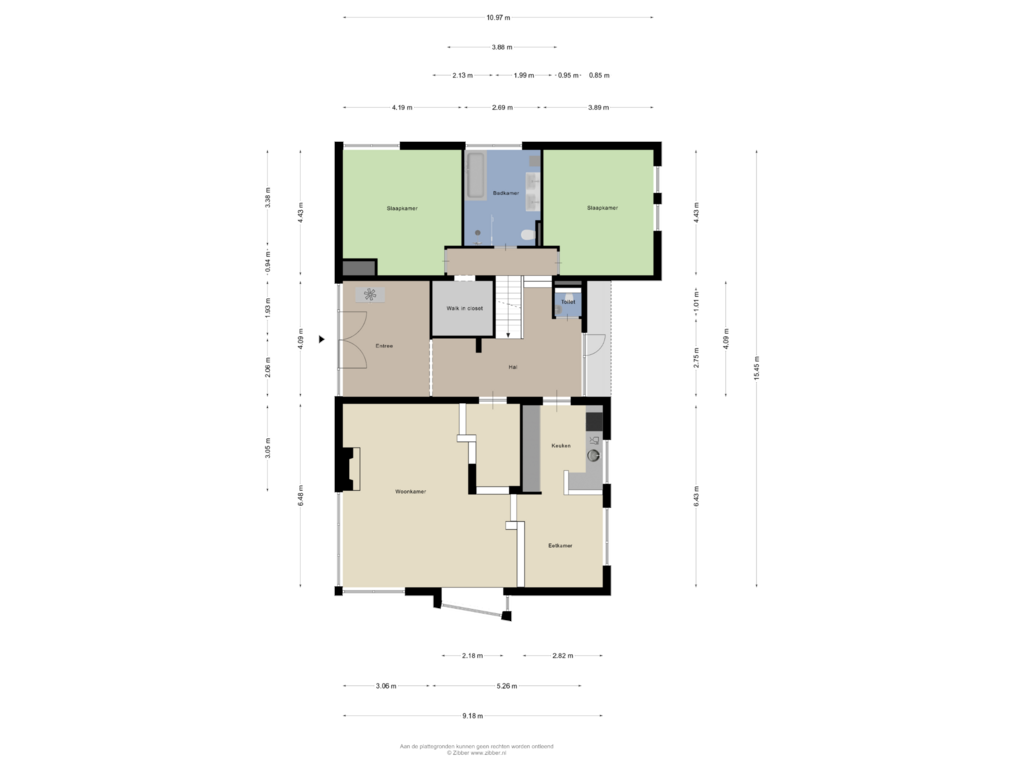 Bekijk plattegrond van Begane grond van Kamerlingh Onnesstraat 25