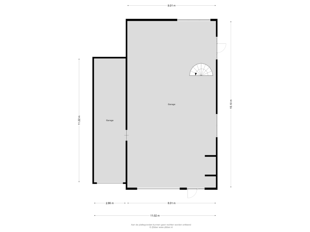 Bekijk plattegrond van Garage van Kamerlingh Onnesstraat 25