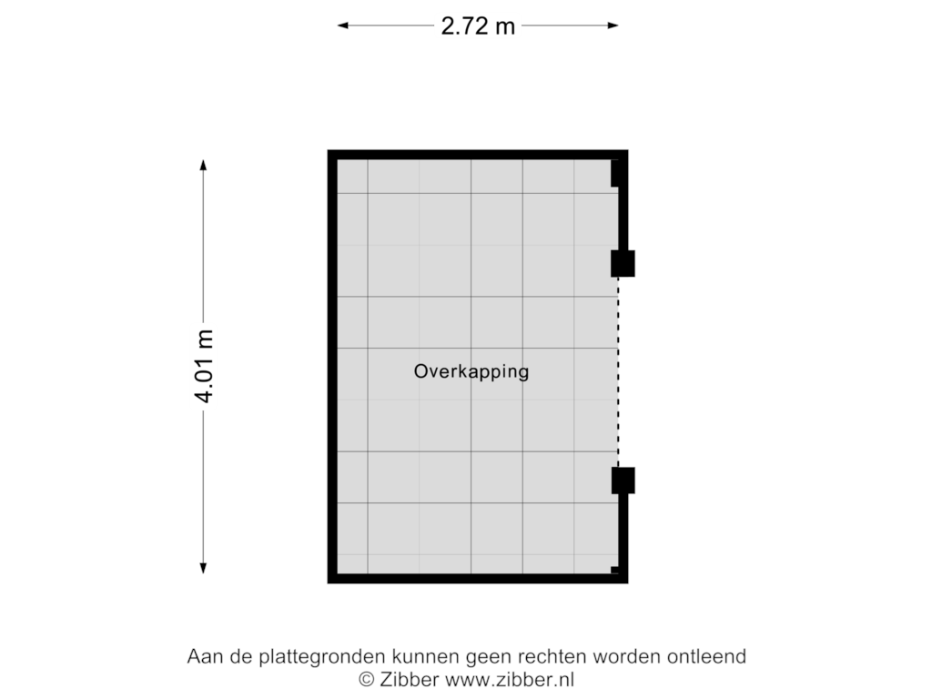 Bekijk plattegrond van Overkapping van Kamerlingh Onnesstraat 25