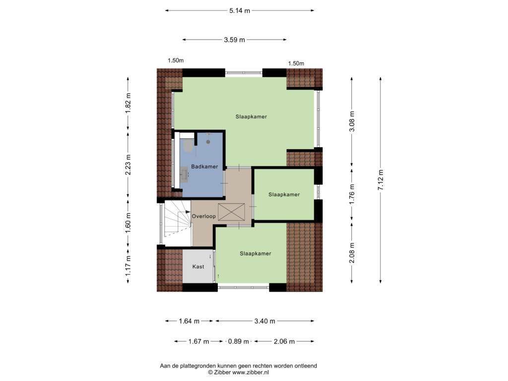 View floorplan of Eerste verdieping of Noord 88