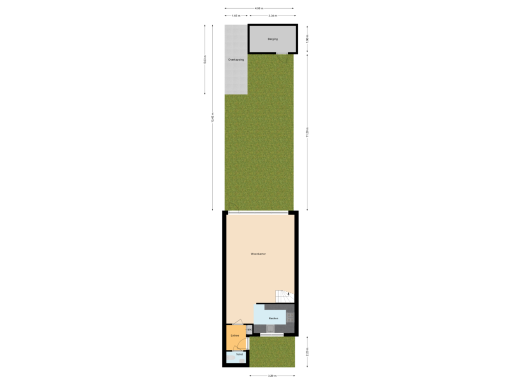 Bekijk plattegrond van Situatie van Beemd 43