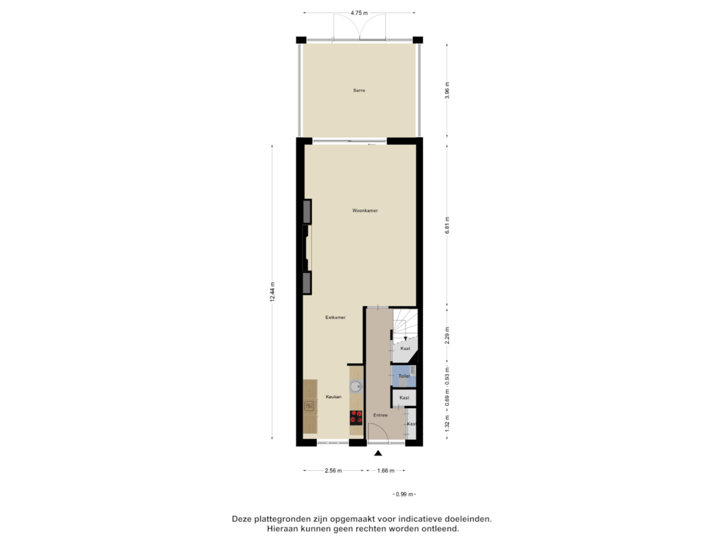 Bekijk plattegrond van Begane Grond van Charlestonplantsoen 7