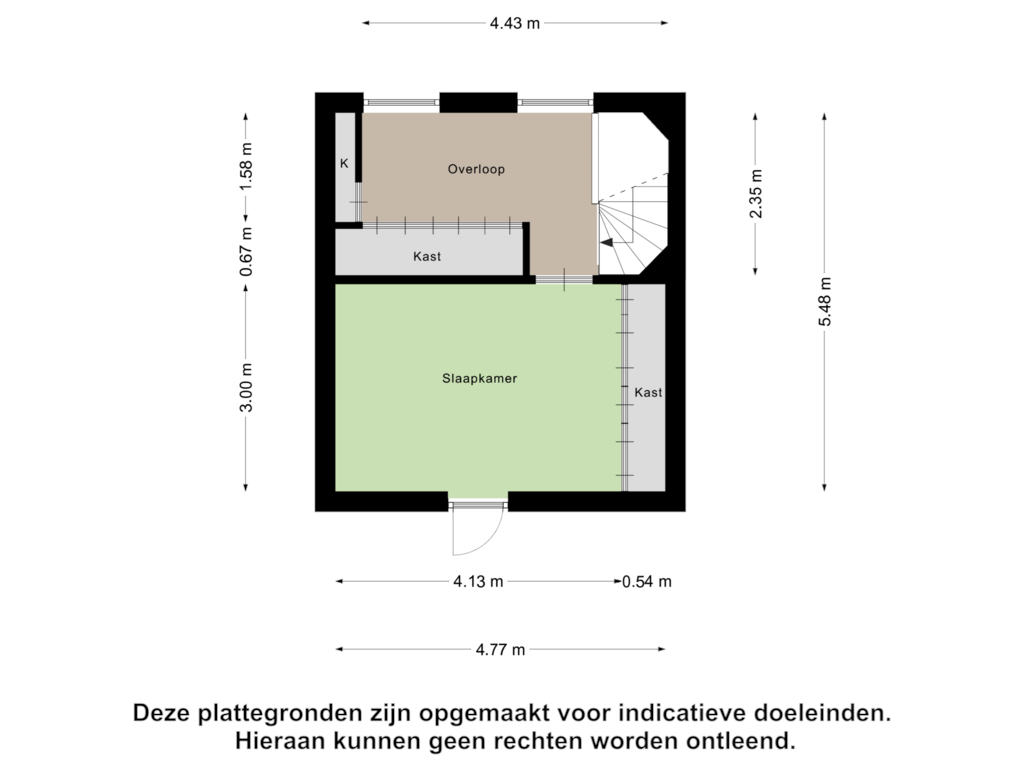 Bekijk plattegrond van Tweede Verdieping van Charlestonplantsoen 7