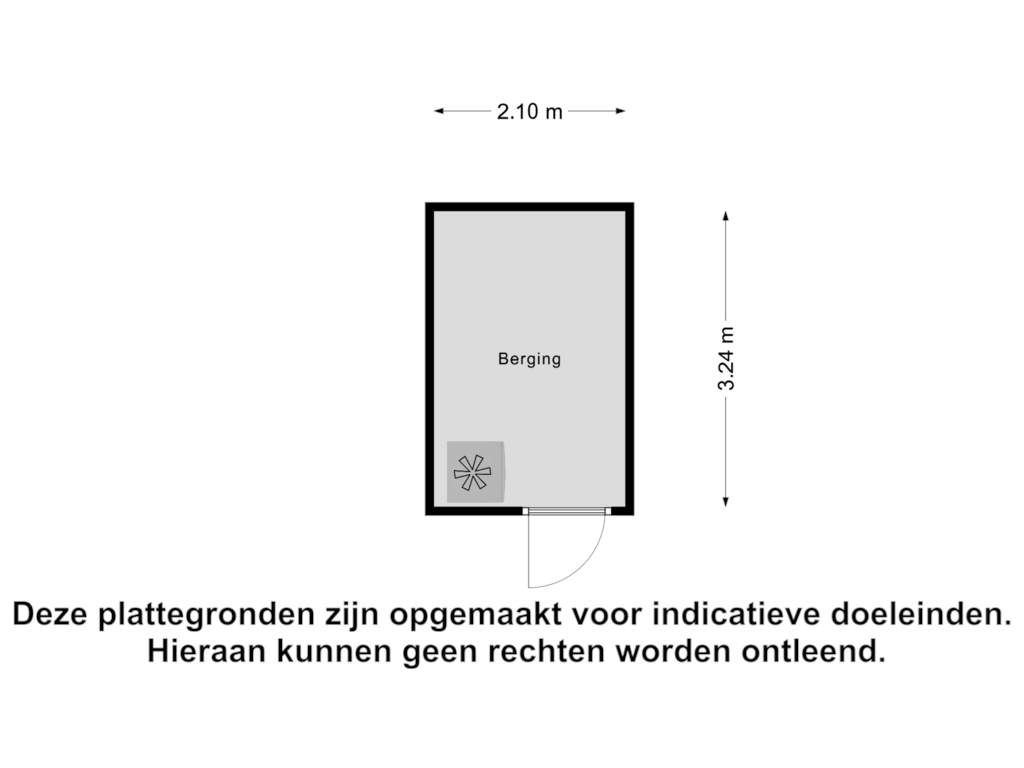 Bekijk plattegrond van Berging van Charlestonplantsoen 7