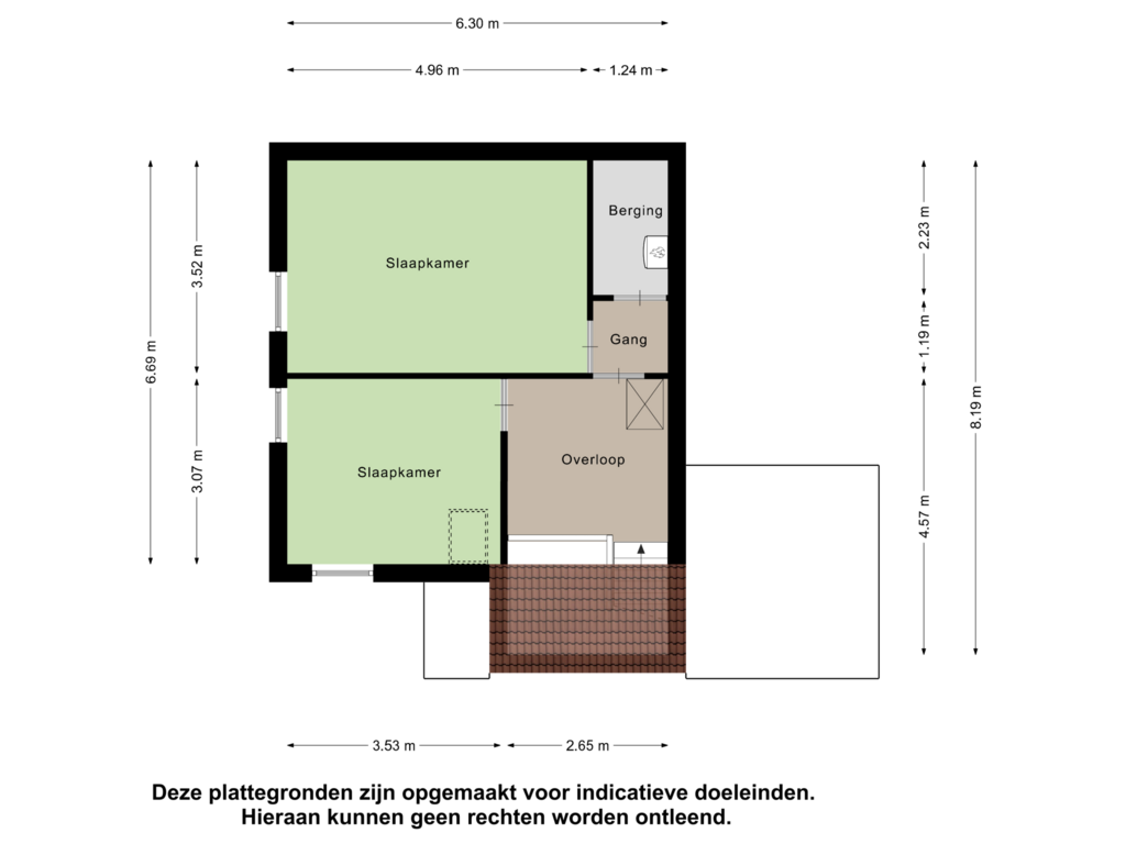 Bekijk plattegrond van Eerste Verdieping van Veneweg 74