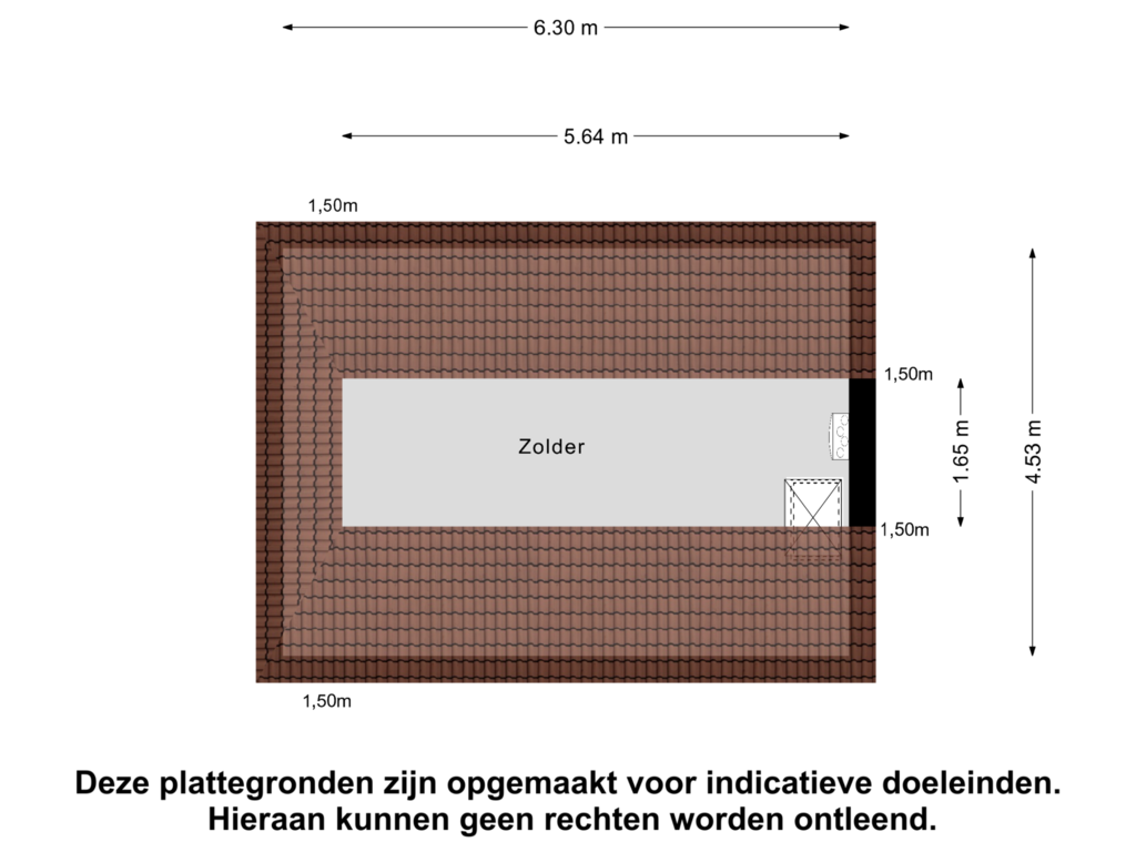 Bekijk plattegrond van Zolder van Veneweg 74