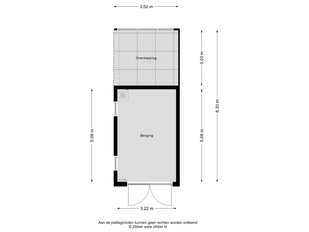 Bekijk plattegrond van Berging van Willem Sluyterstraat 26