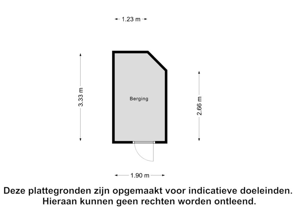 Bekijk plattegrond van Berging van Rosmolen 82