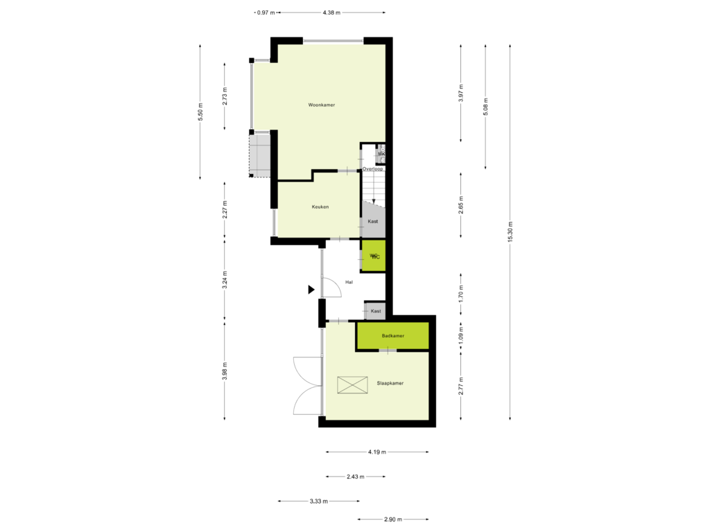 Bekijk plattegrond van Begane Grond van Rijksweg 65-A