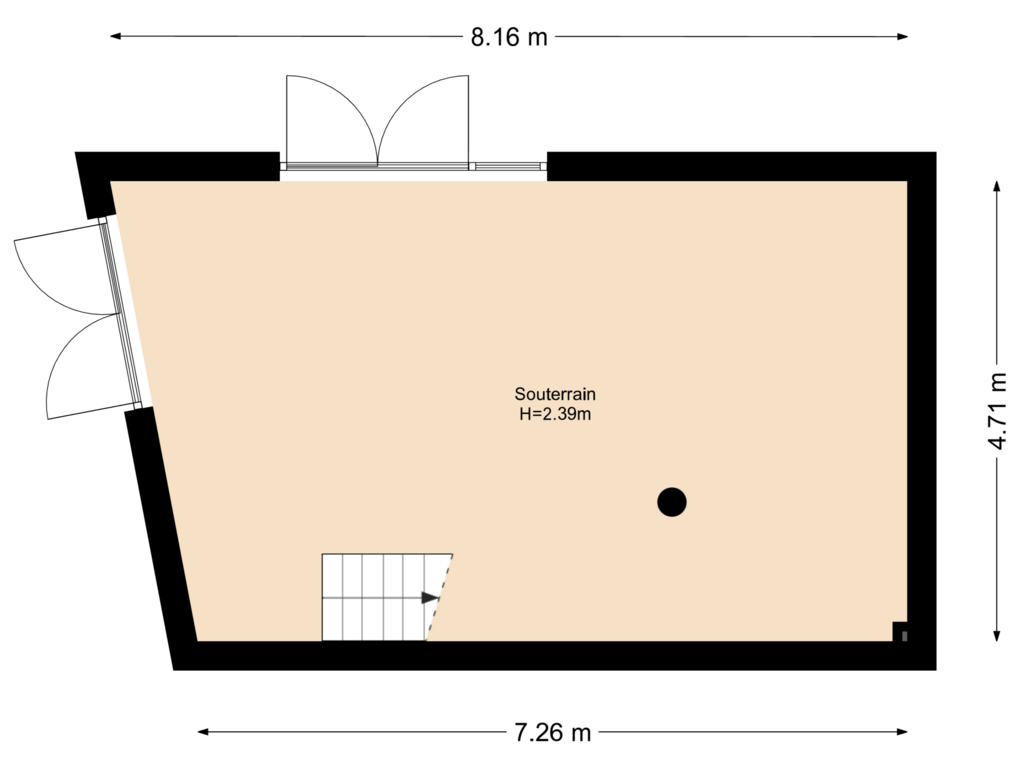 Bekijk plattegrond van Souterrain van Houthaven 31