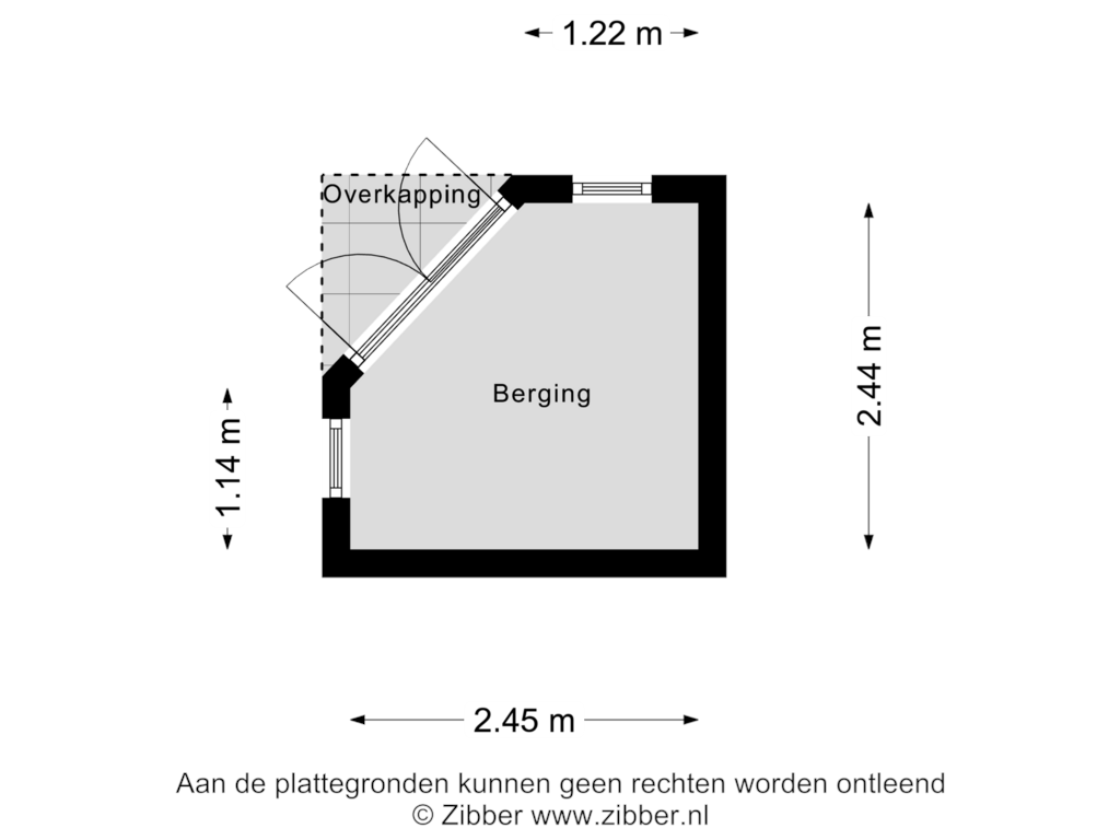 Bekijk plattegrond van Berging van De Pol 63