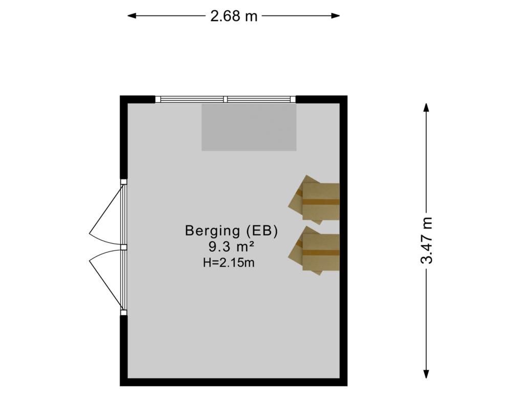 View floorplan of Berging of Zeskampen 10