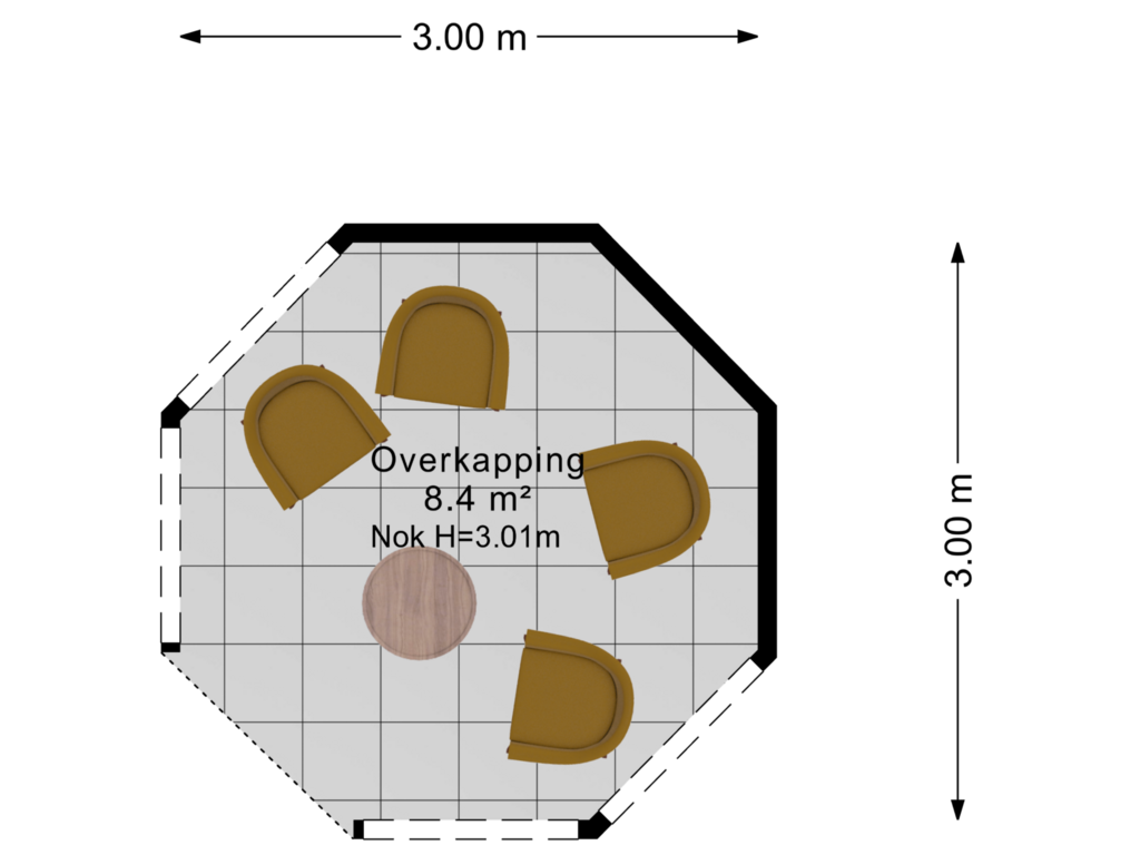 View floorplan of Overkapping of Zeskampen 10