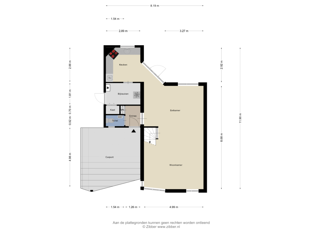 View floorplan of Begane Grond of Groenling 47