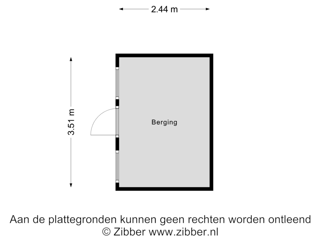 View floorplan of Berging of Groenling 47