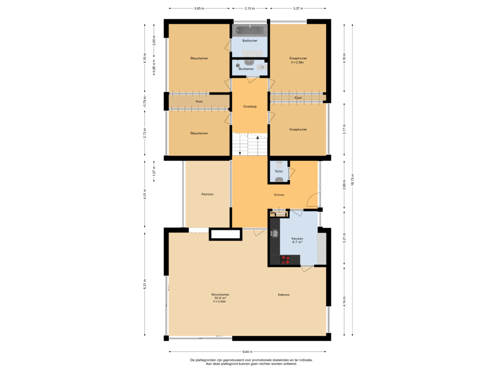 Bekijk plattegrond van Begane grond van Weresteijn 13