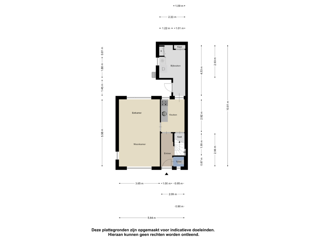 View floorplan of Begane Grond of Deken Tomaslaan 16