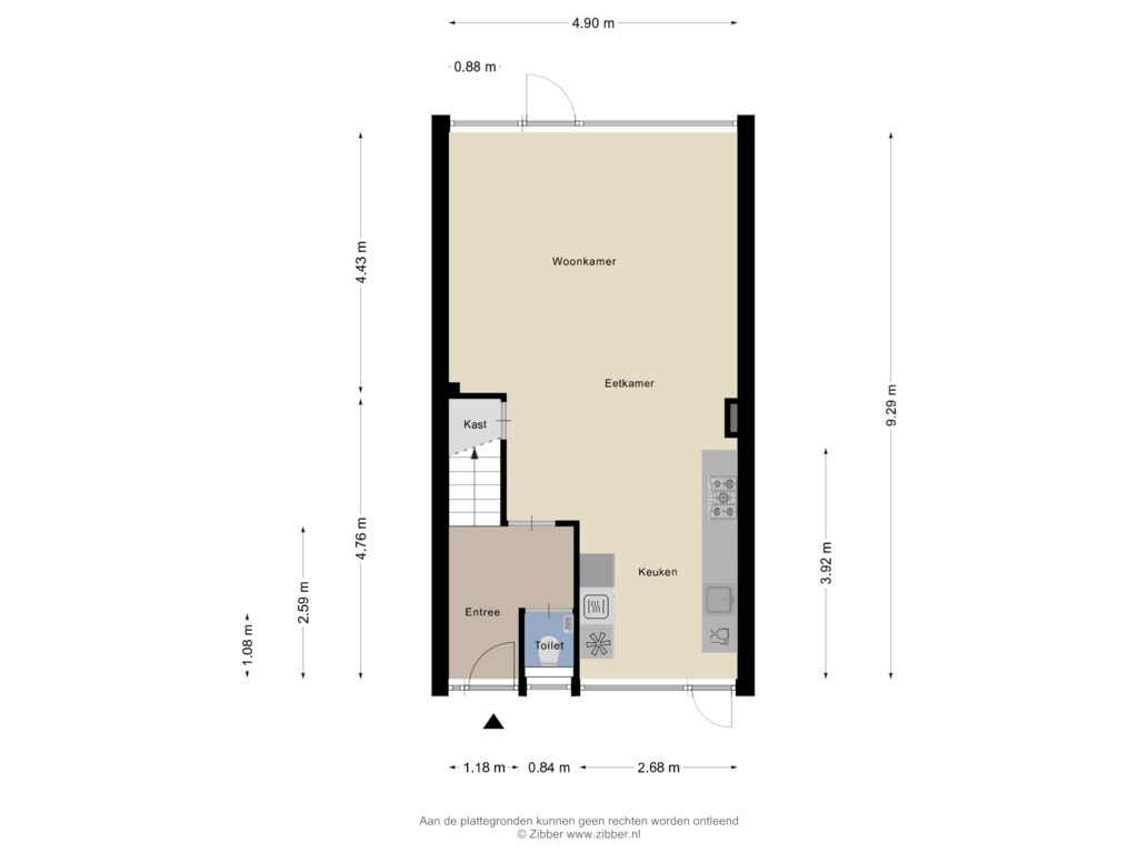 Bekijk plattegrond van Begane Grond van Imkersdreef 343