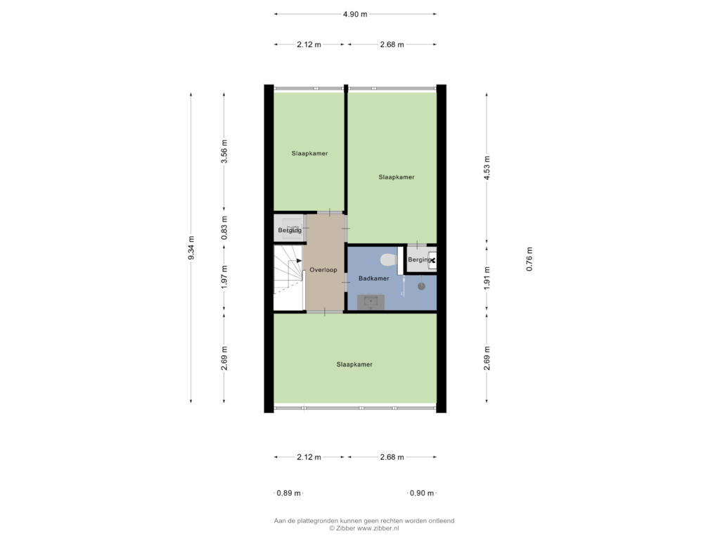 Bekijk plattegrond van Eerste Verdieping van Imkersdreef 343