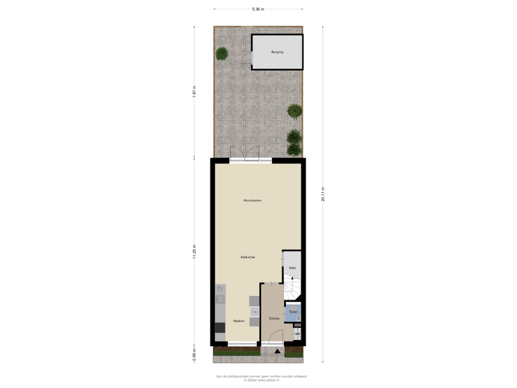 View floorplan of Begane Grond_Tuin of Meerval 51