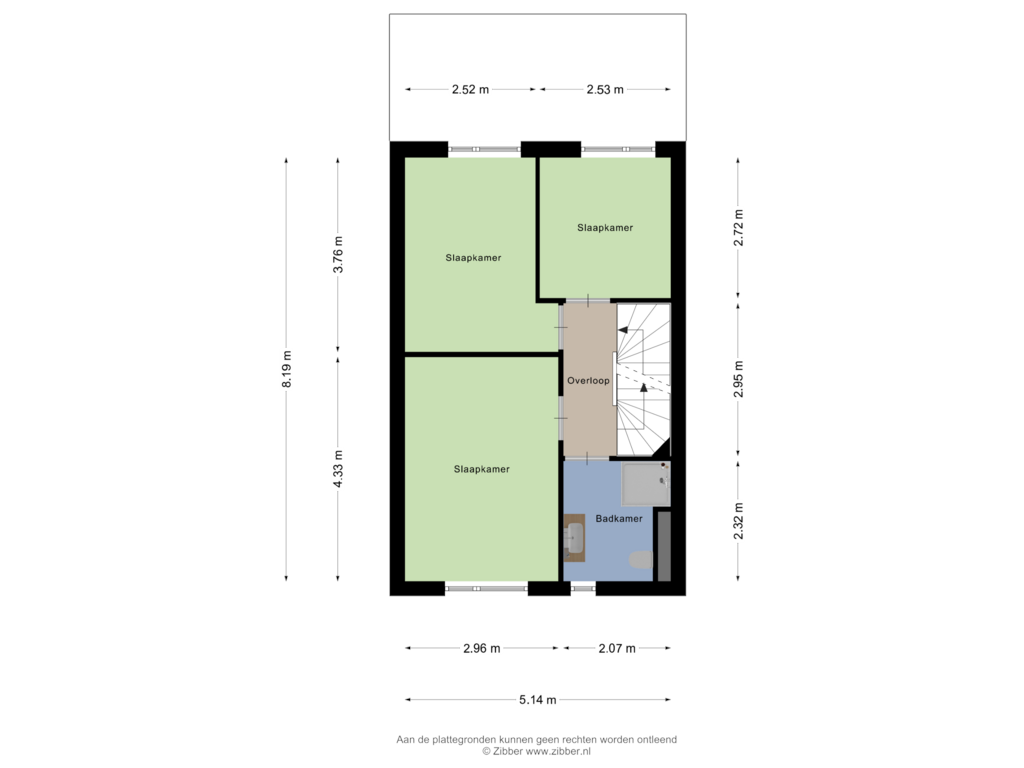 View floorplan of Eerste Verdieping of Meerval 51