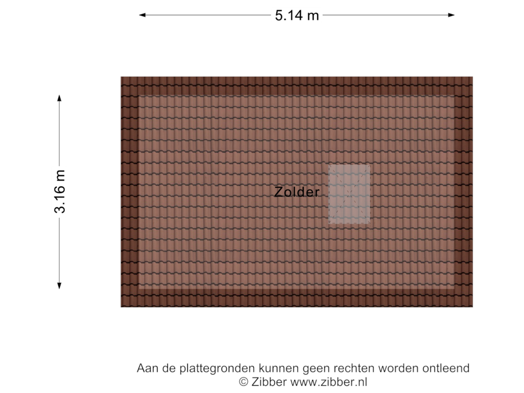 View floorplan of Zolder of Meerval 51