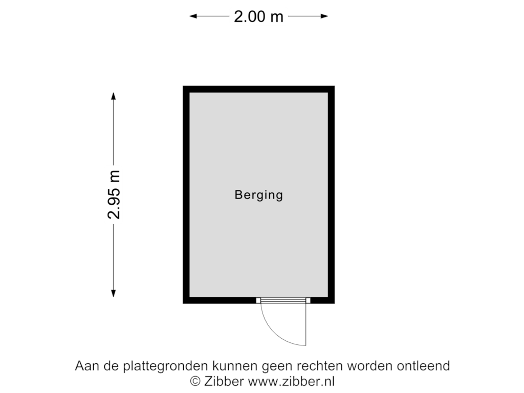 View floorplan of Berging of Meerval 51