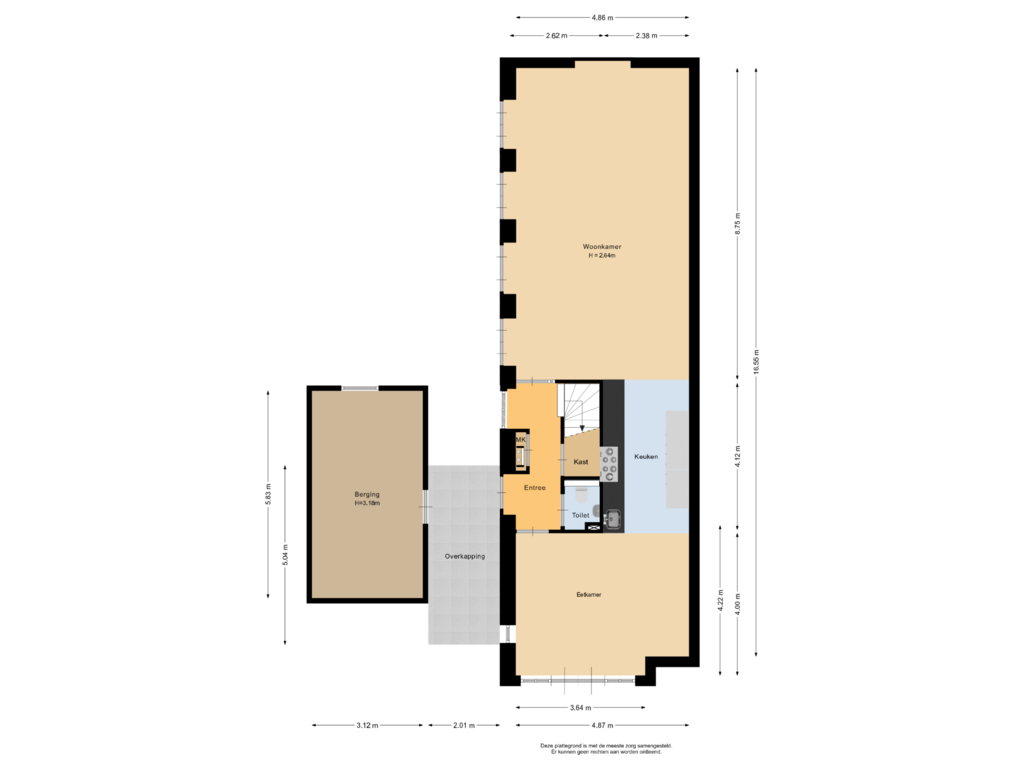 View floorplan of Begane grond of Timjanveld 10