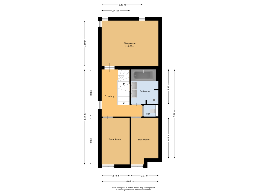 View floorplan of Eerste verdieping of Timjanveld 10