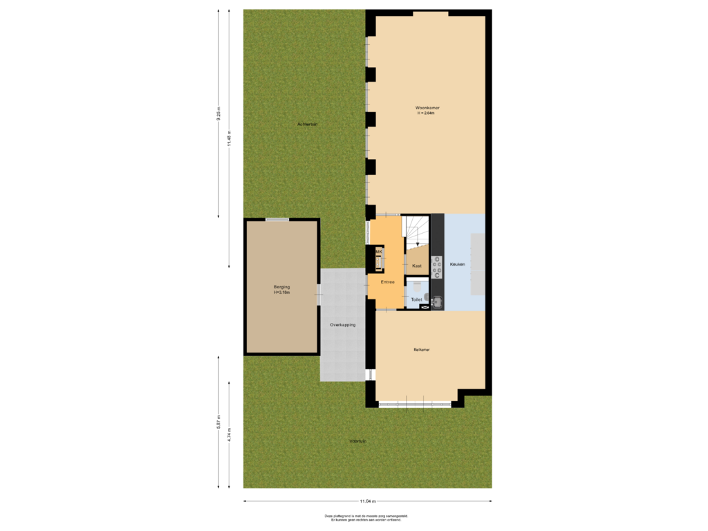 View floorplan of Situatie of Timjanveld 10