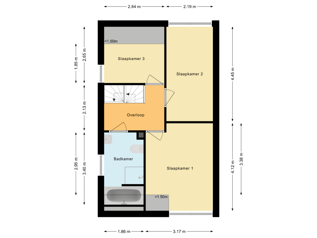 Bekijk plattegrond van Eerste verdieping van Bieselaar 5