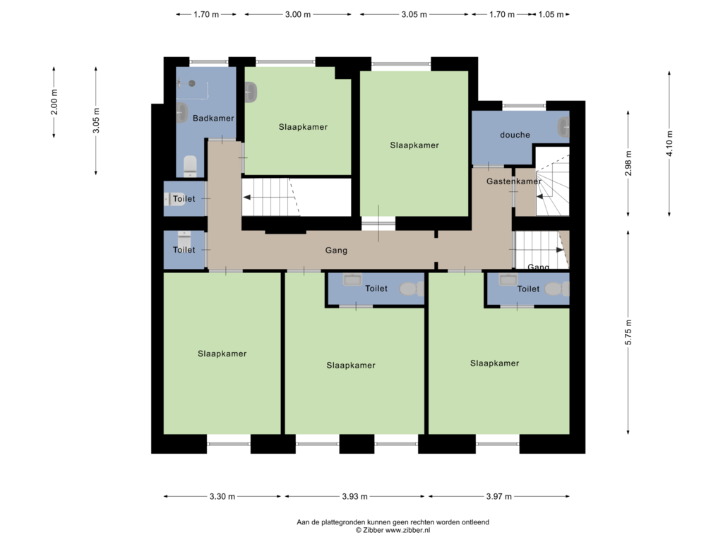 Bekijk plattegrond van Eerste Verdieping van Dalestraat 9