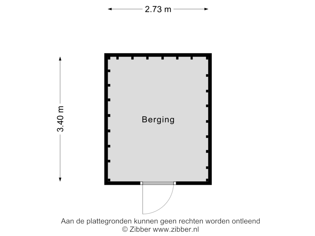 Bekijk plattegrond van Berging van Hopbellen 7