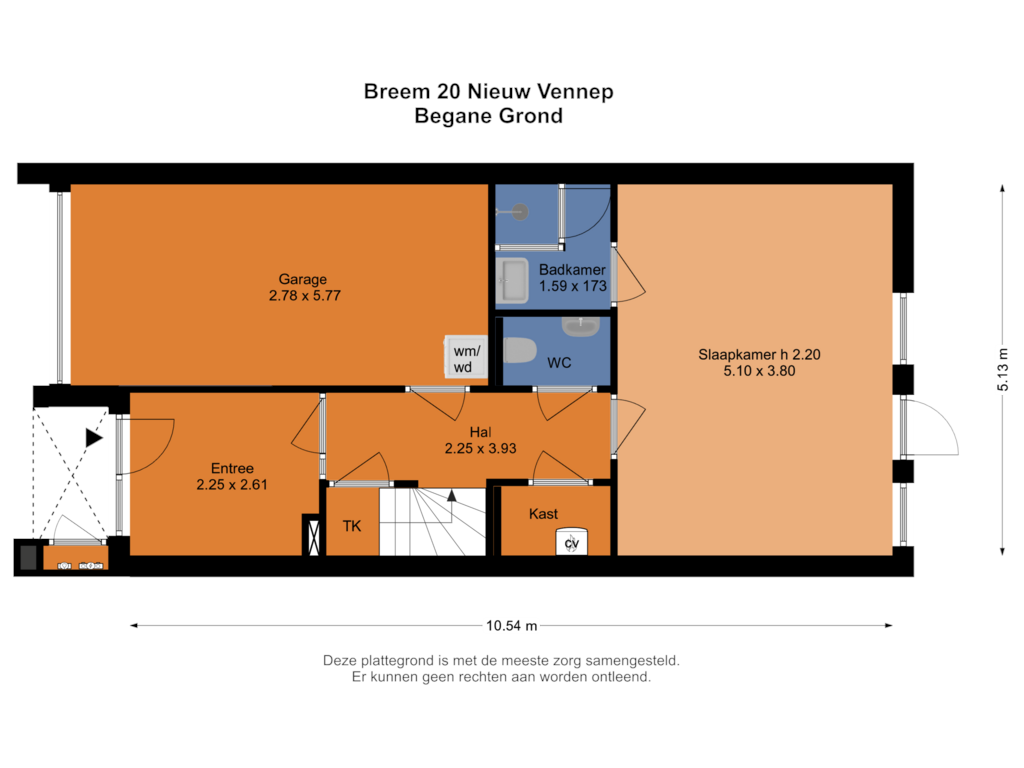 Bekijk plattegrond van Begane Grond van Breem 20