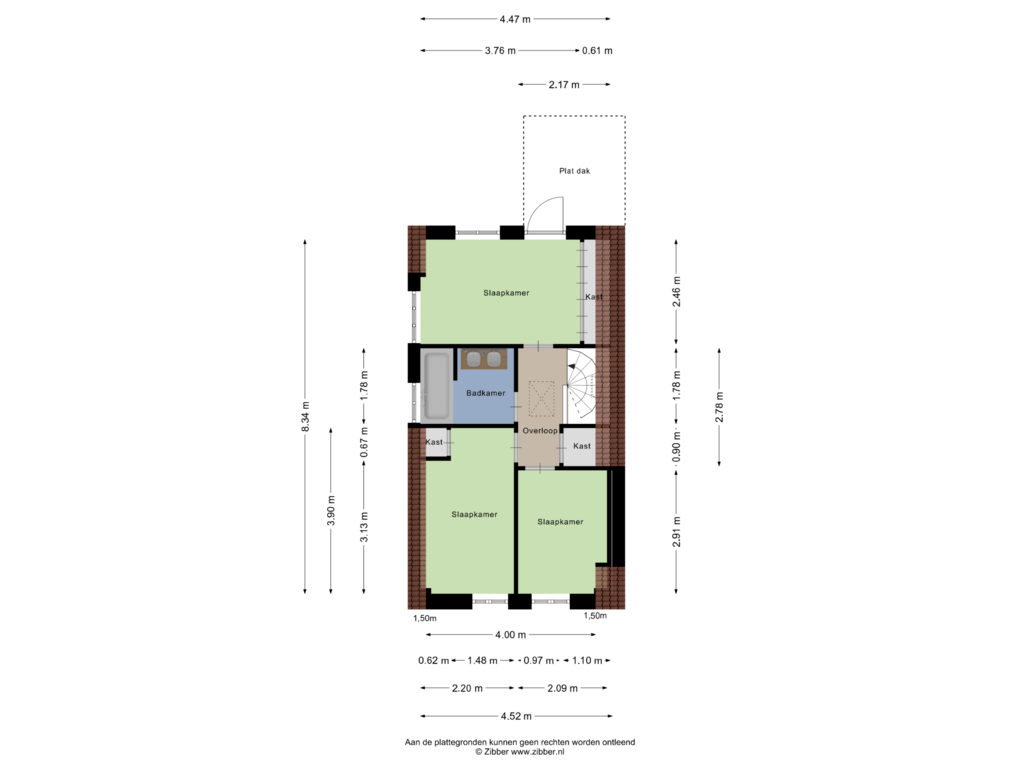 Bekijk plattegrond van Eerste Verdieping van Prins Hendrikstraat 6