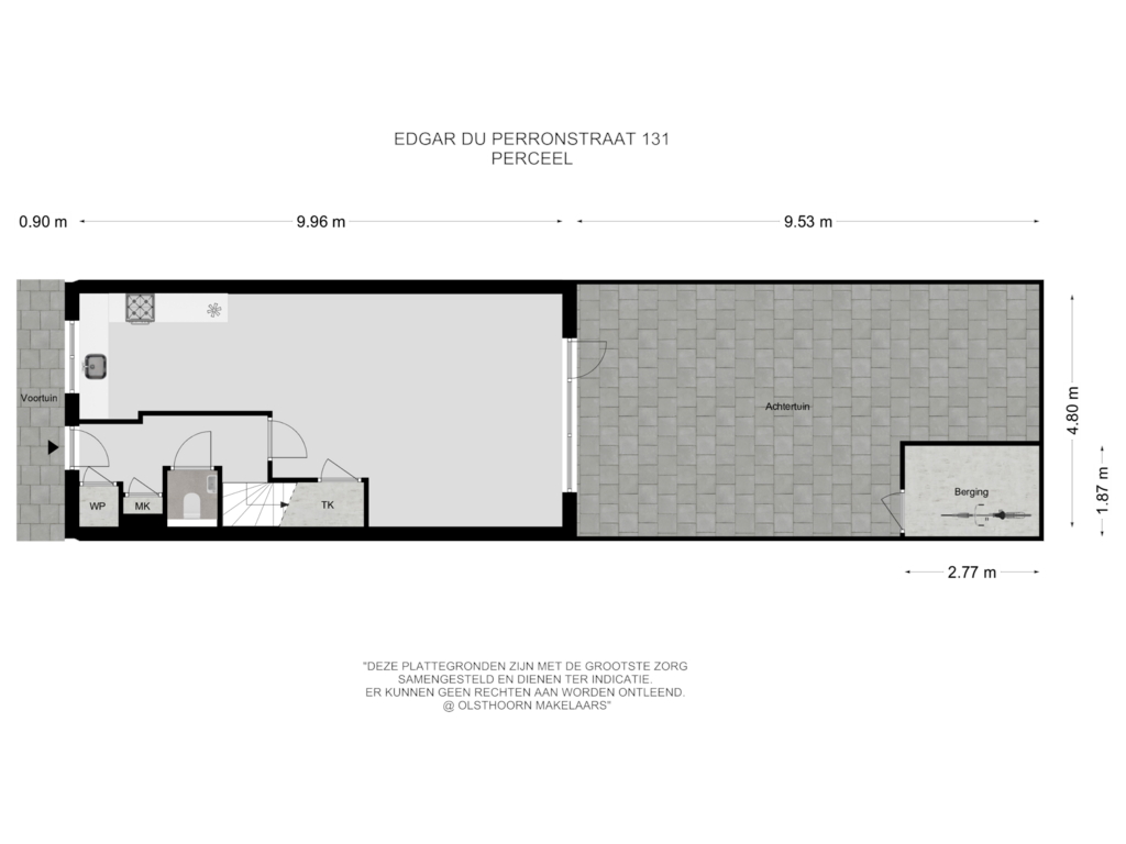 Bekijk plattegrond van Perceel van Edgar du Perronstraat 131