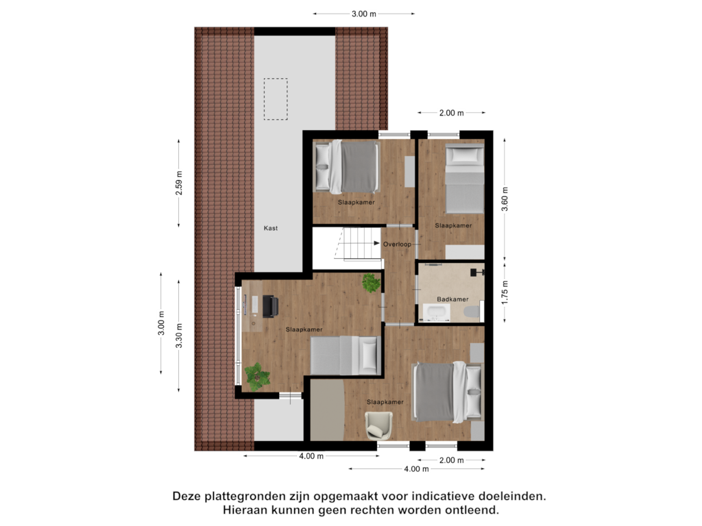 Bekijk plattegrond van Eerste Verdieping van Wisch 10