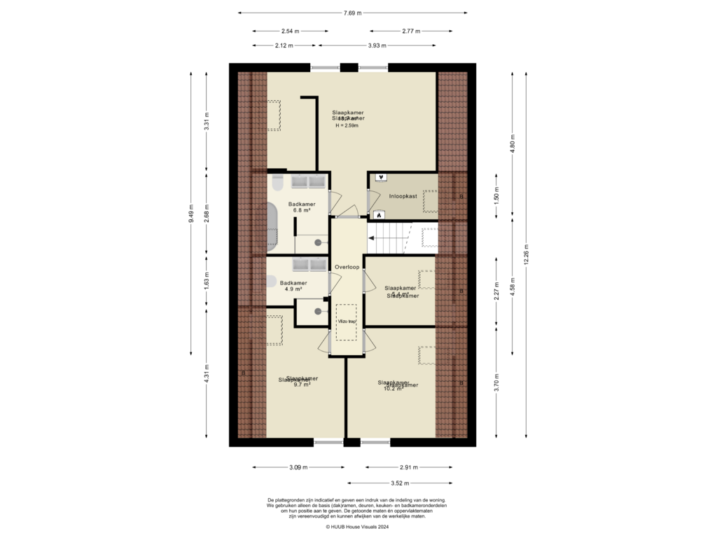 Bekijk plattegrond van Eerste verdieping van Goofystraat 9