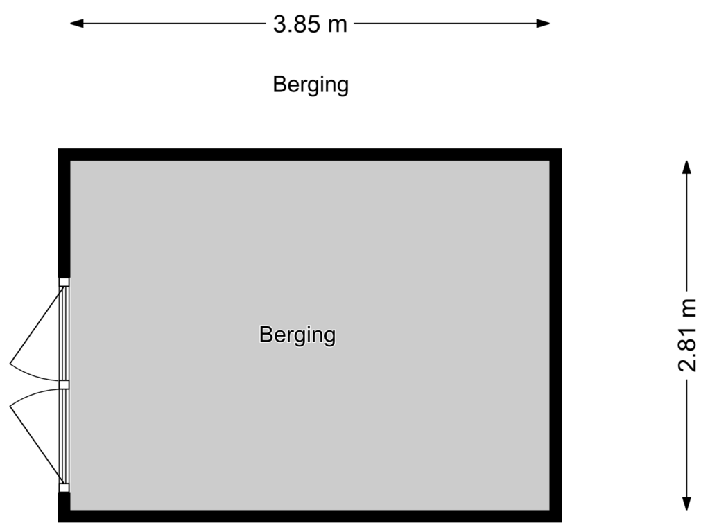 Bekijk plattegrond van Berging van Weteringkade 78