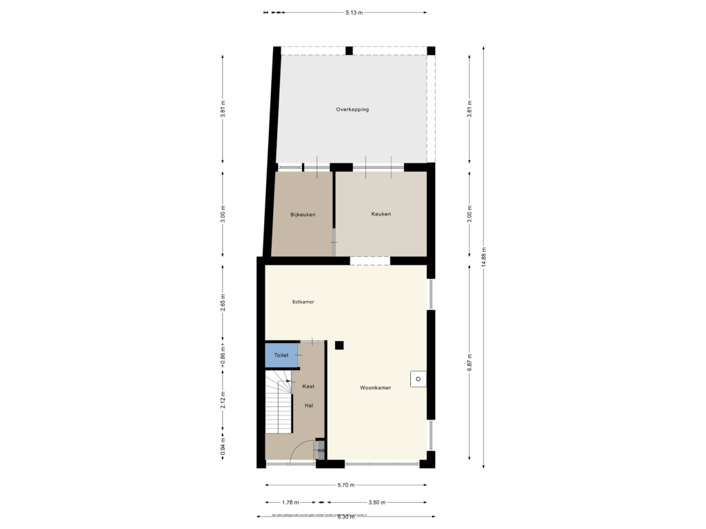 View floorplan of Beganegrond of Margrietlaan 21