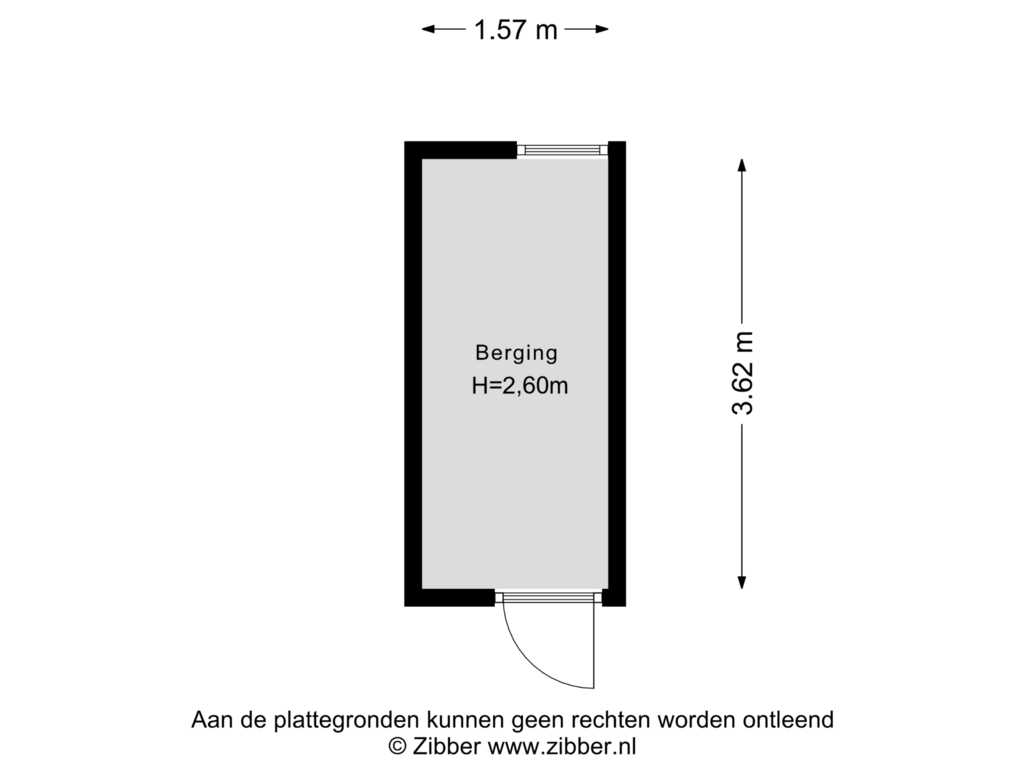 Bekijk plattegrond van Berging van Frans Halsstraat 14