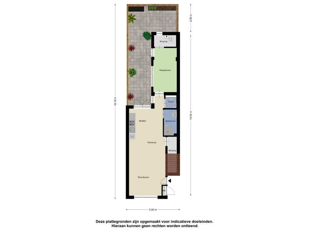 Bekijk plattegrond van Begane Grond Tuin van Croeselaan 168