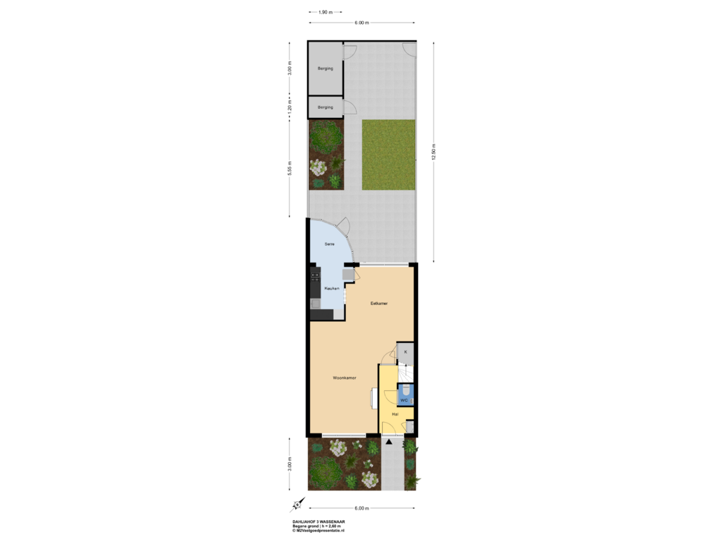 Bekijk plattegrond van Perceel van Dahliahof 3