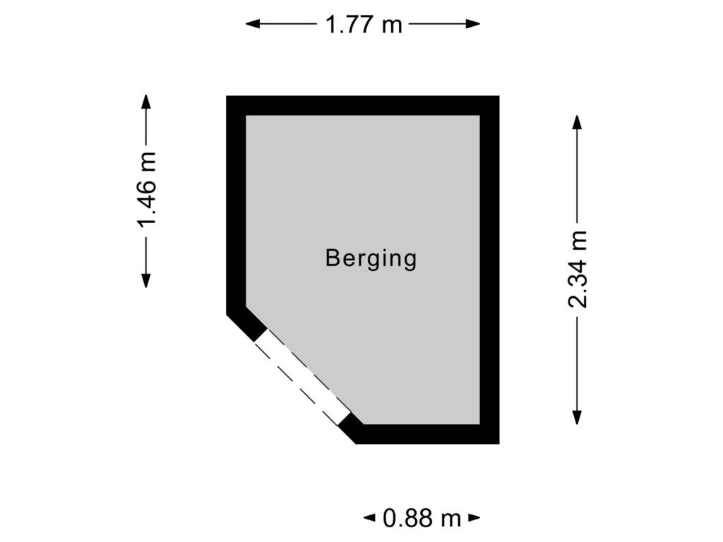 Bekijk plattegrond van Berging van Grosthuizen 88