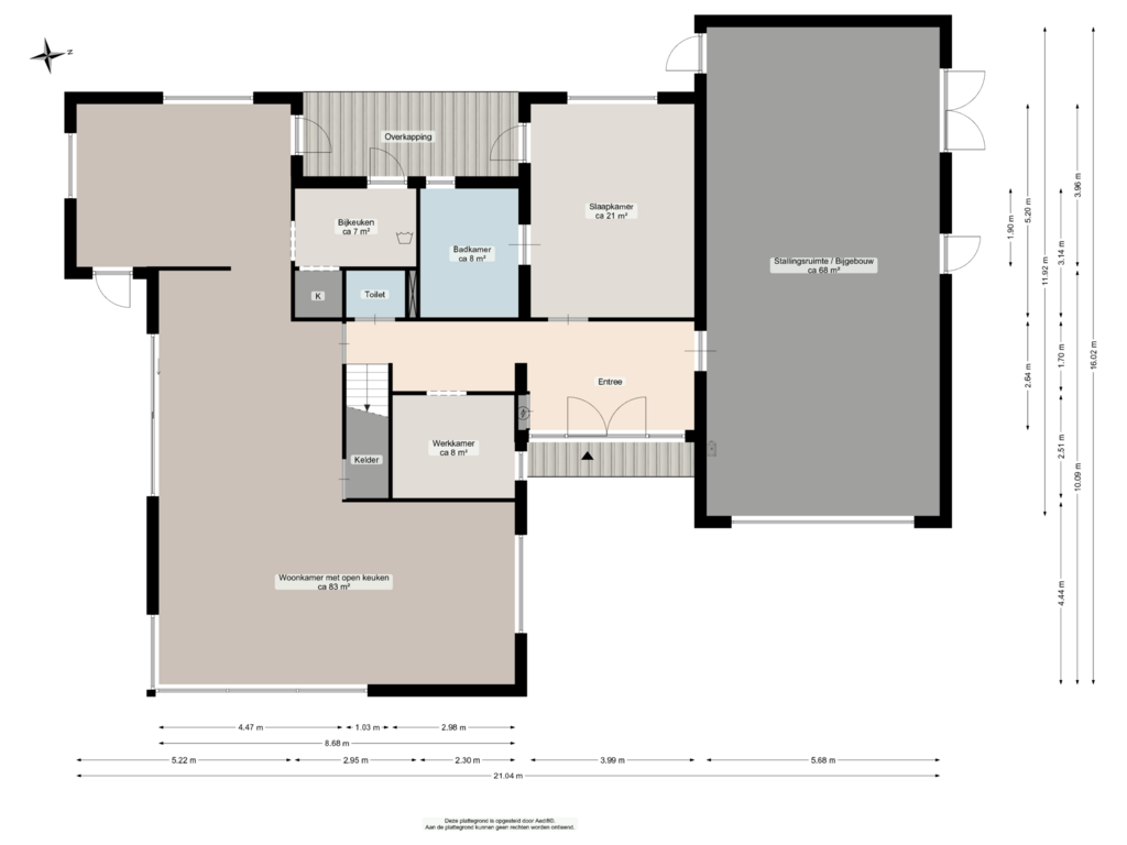 Bekijk plattegrond van Begane grond van Zijldieppad 4-A