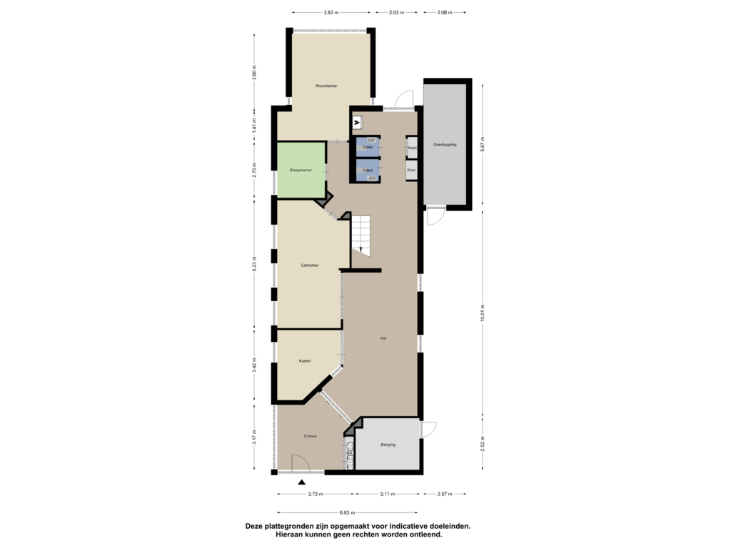 Bekijk plattegrond van Begane Grond van Kerkplein 1