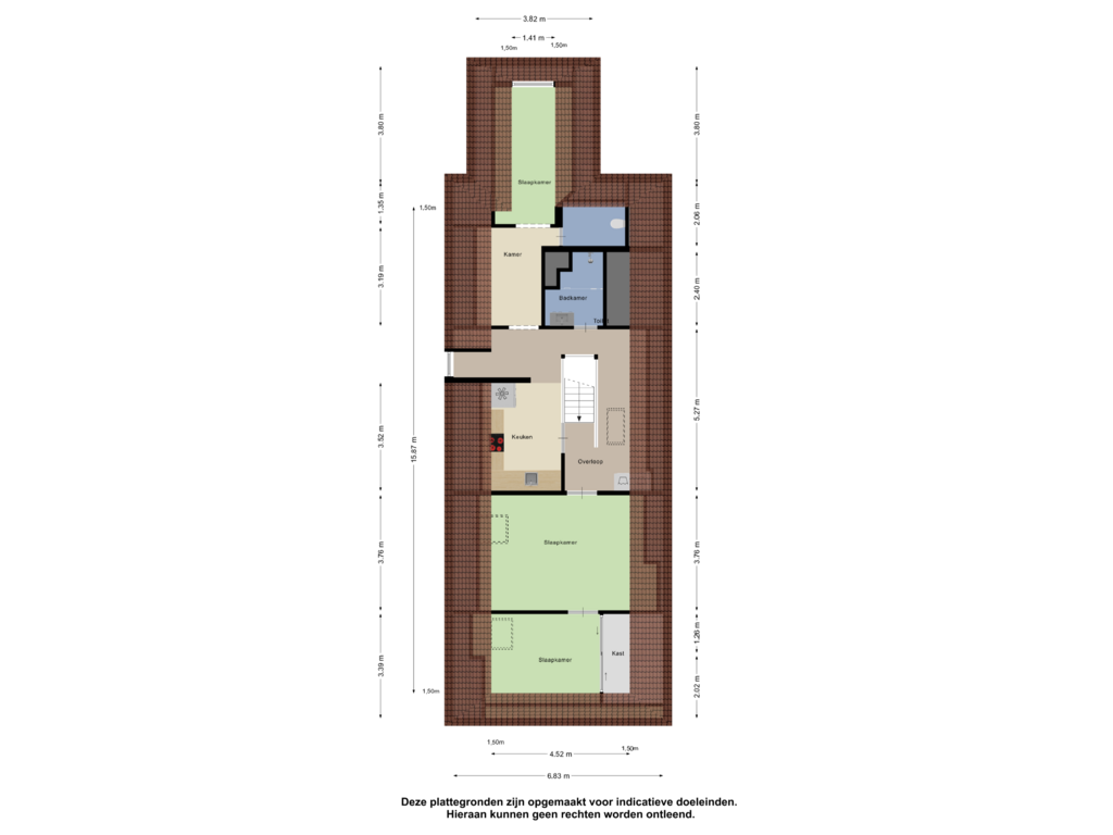 Bekijk plattegrond van Eerste Verdieping van Kerkplein 1