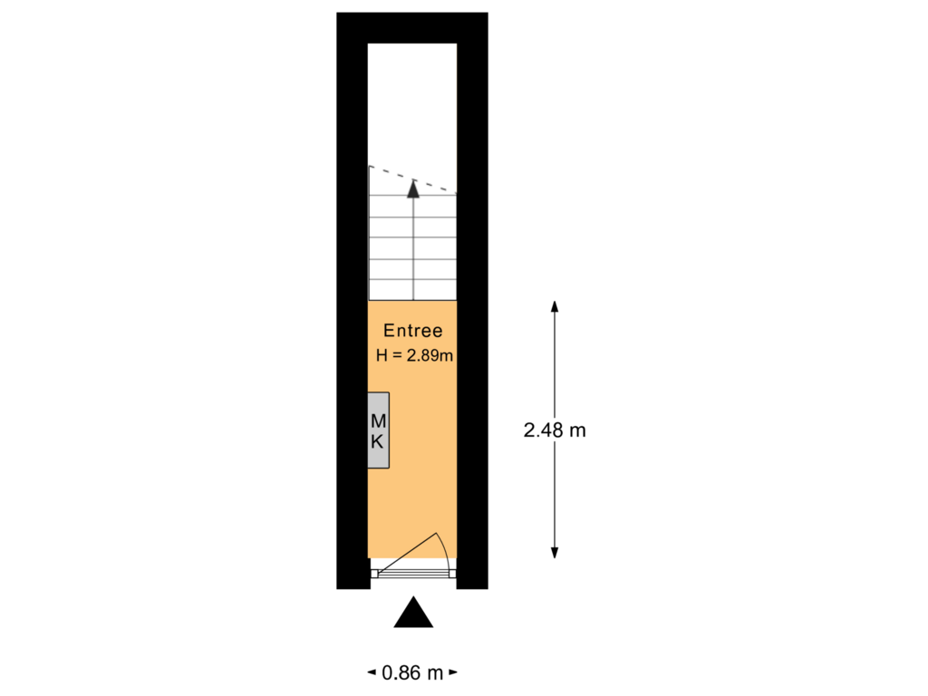 View floorplan of Begane grond of Havikstraat 12-BS